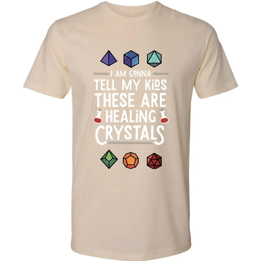 Healing Crystals Premium Unisex T-Shirt - Cream - 14