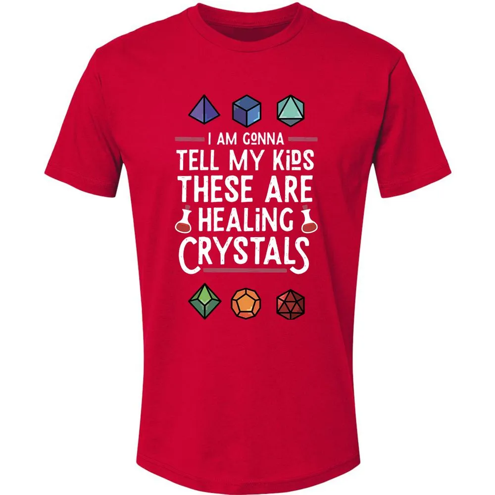 Healing Crystals Premium Unisex T-Shirt - Red - 6