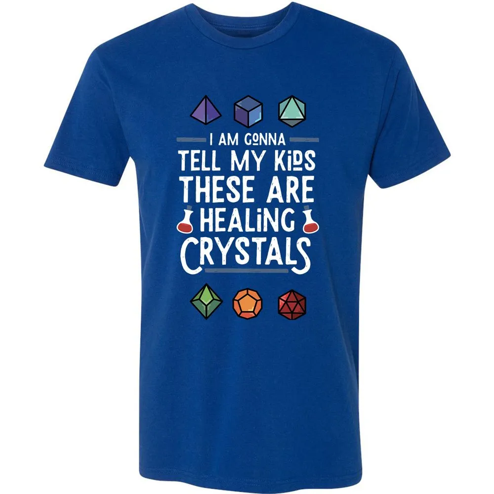 Healing Crystals Premium Unisex T-Shirt - Royal - 10