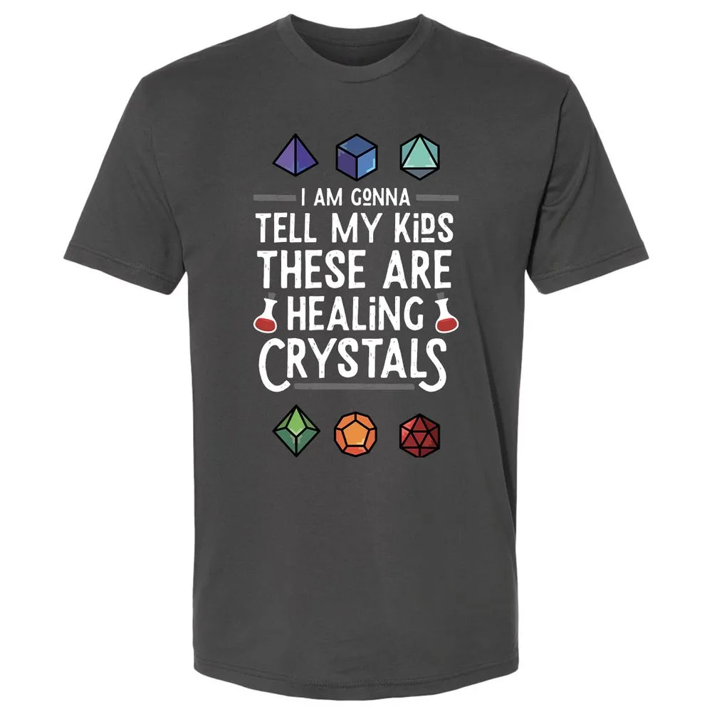 Healing Crystals Premium Unisex T-Shirt - Heavy Metal - 8
