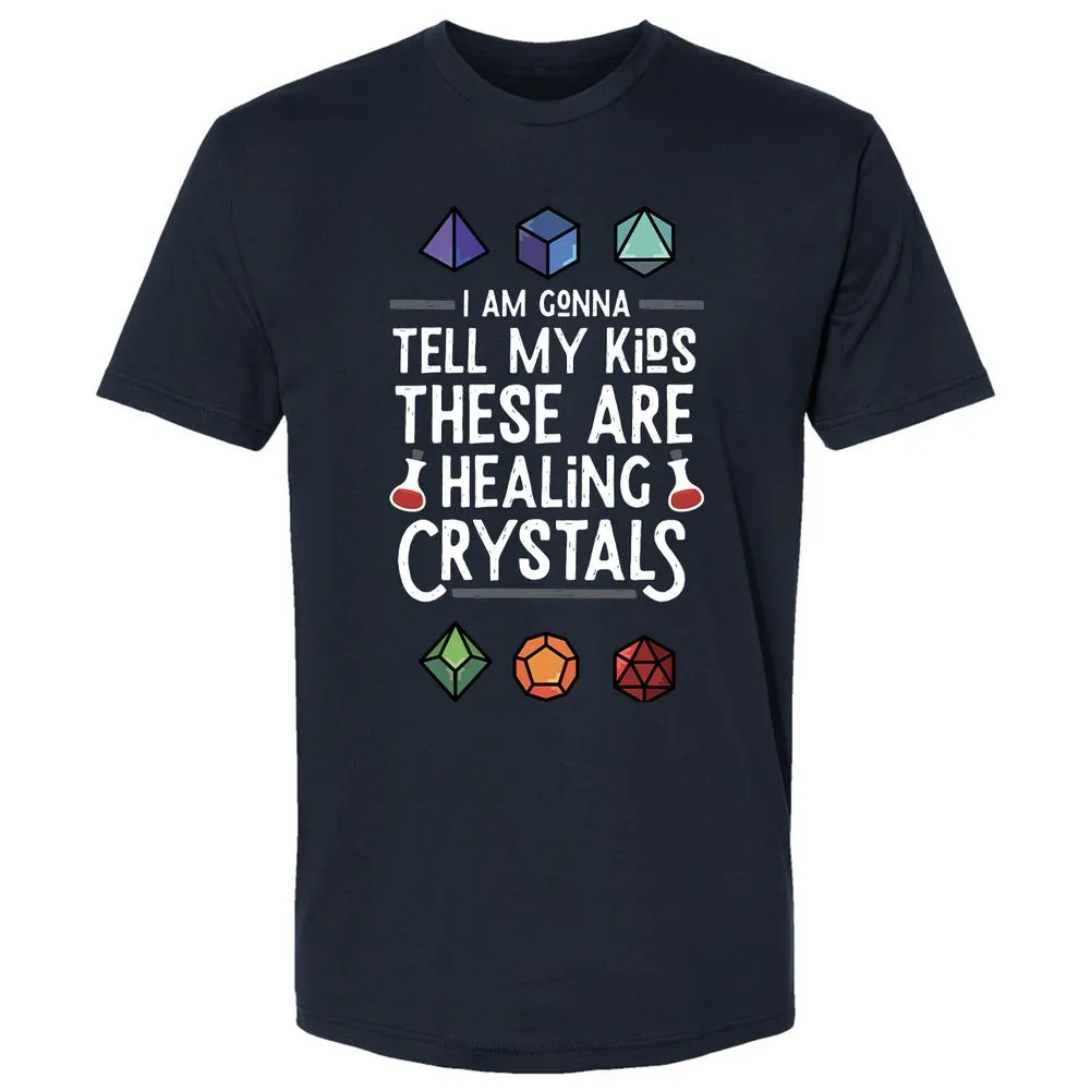 Healing Crystals Premium Unisex T-Shirt - Midnight Navy - 2