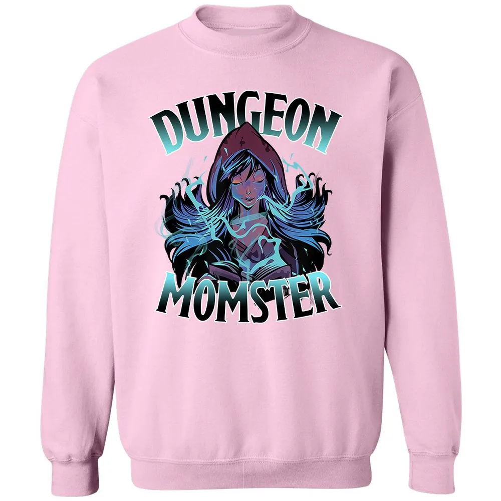 Dungeon Momster Classic Unisex Sweatshirt - Light Pink - 3