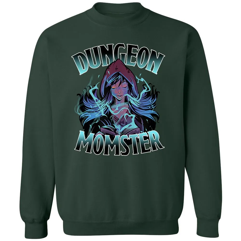 Dungeon Momster Classic Unisex Sweatshirt - Forest Green - 4