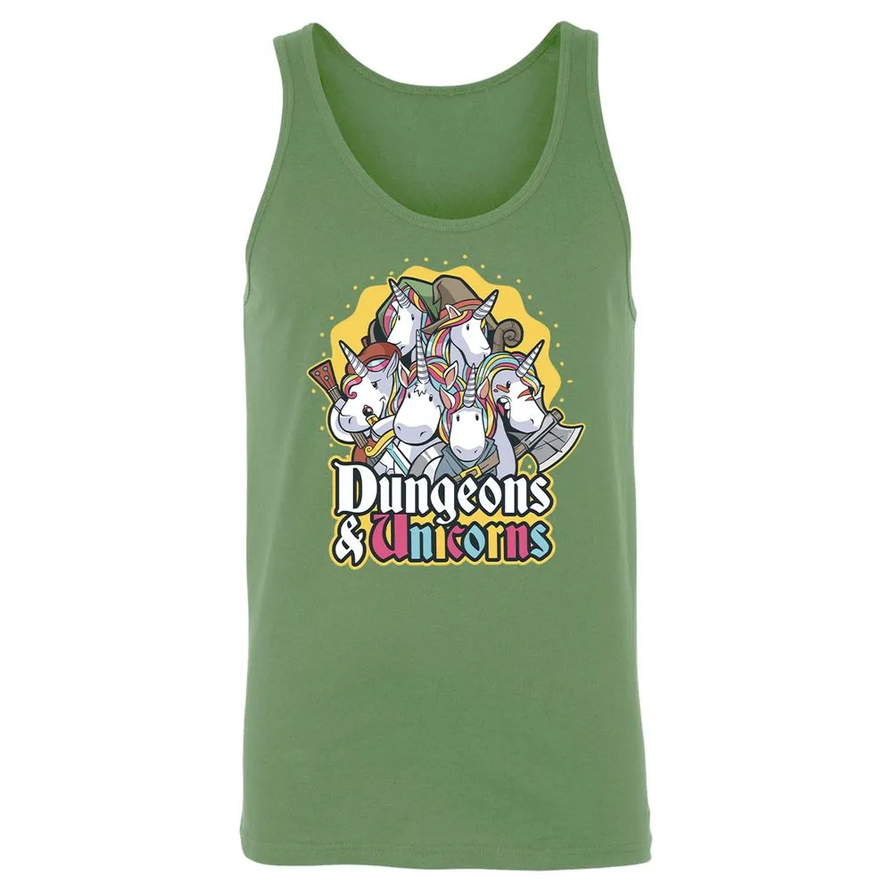 Dungeons And Unicorns Unisex Jersey Tank - Leaf - 10