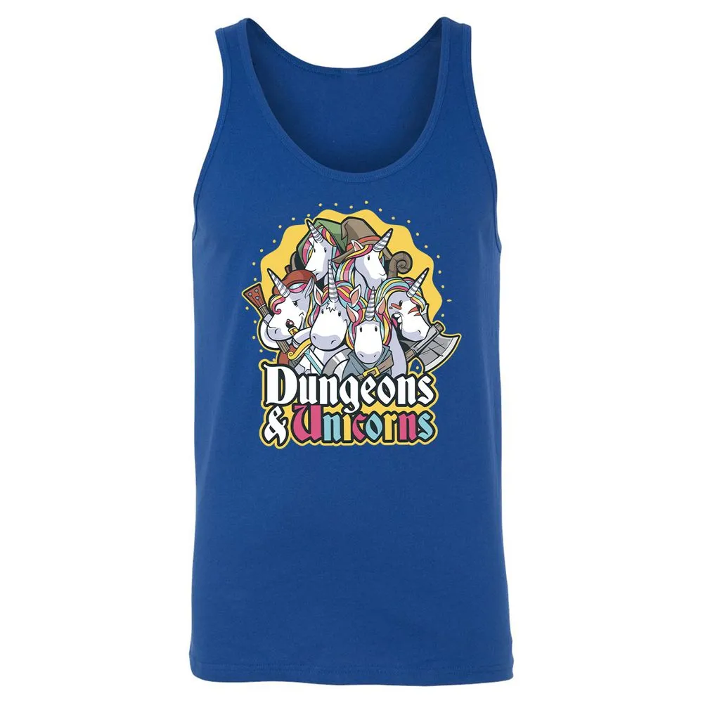 Dungeons And Unicorns Unisex Jersey Tank - True Royal - 13
