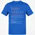 Chemist Stats Classic Unisex T-Shirt - Royal - 11