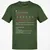 Chemist Stats Classic Unisex T-Shirt - Military Green - 6