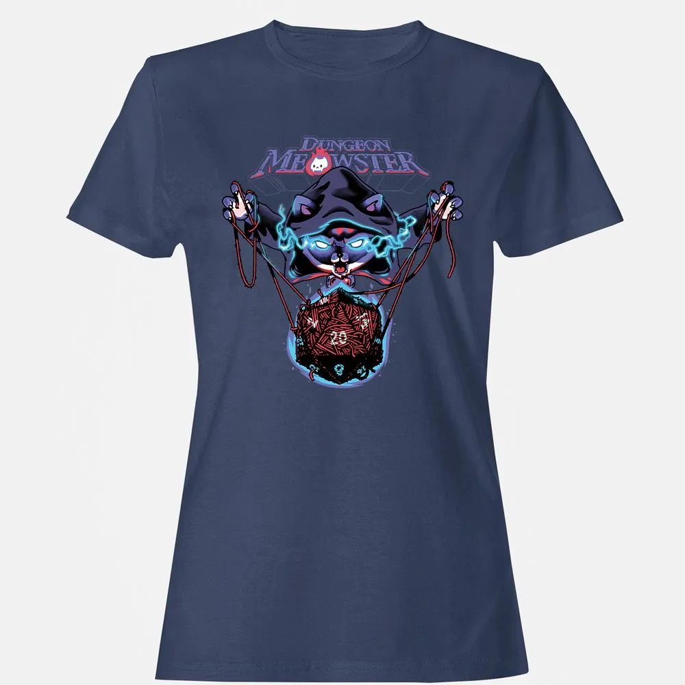 Dungeon Meowster Women's T-Shirt - Navy - 10
