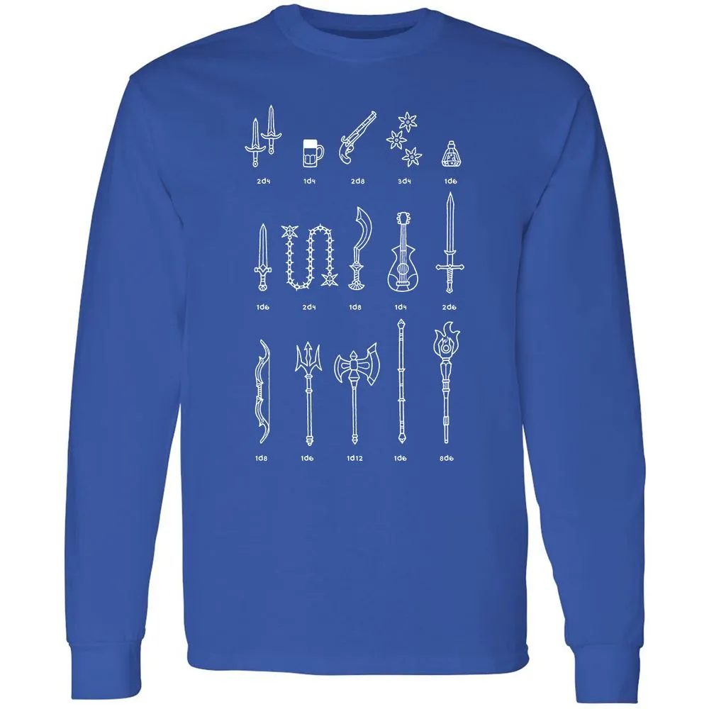 Damage Dealer RPG Long Sleeve T-Shirt - Royal - 8