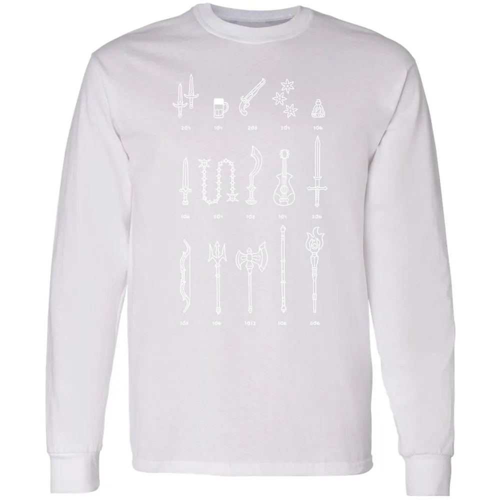 Damage Dealer RPG Long Sleeve T-Shirt - White - 5