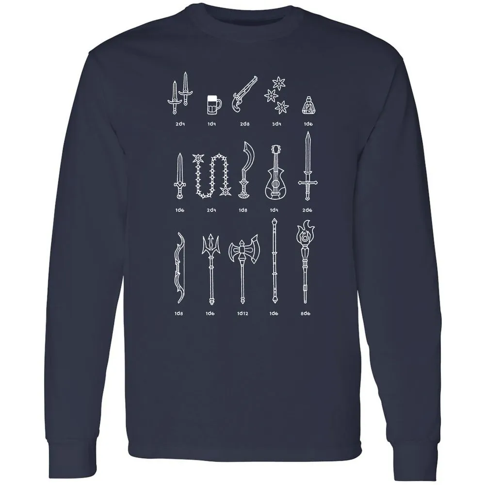 Damage Dealer RPG Long Sleeve T-Shirt - Navy - 2