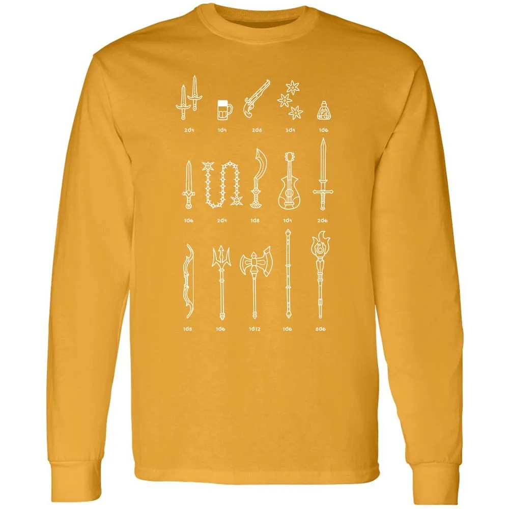 Damage Dealer RPG Long Sleeve T-Shirt - Gold - 9