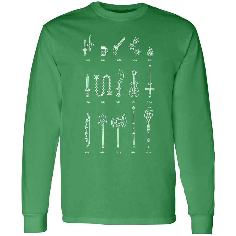 Damage Dealer RPG Long Sleeve T-Shirt - Irish Green - 10