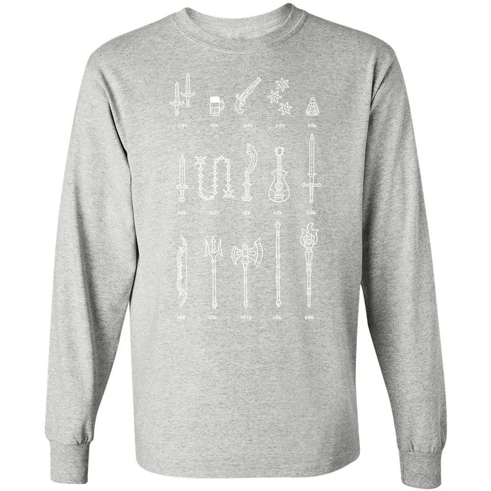 Damage Dealer RPG Long Sleeve T-Shirt - Ash - 7