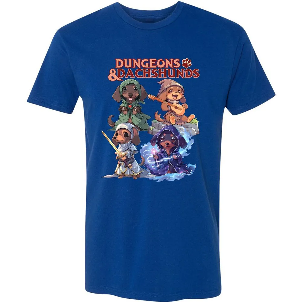 Dungeons & Dachshunds Premium Unisex T-Shirt - Royal - 10