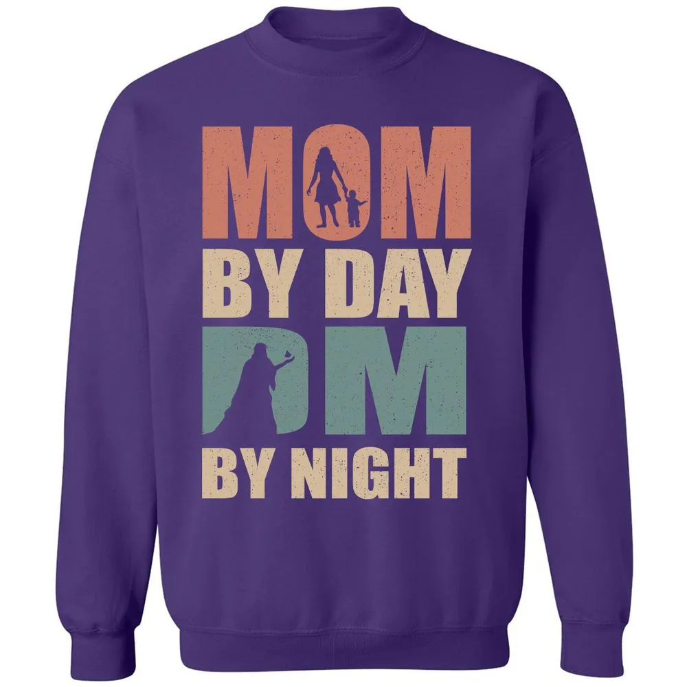 Mom By Day DM By Night Classic Unisex Sweatshirt - Purple - 6