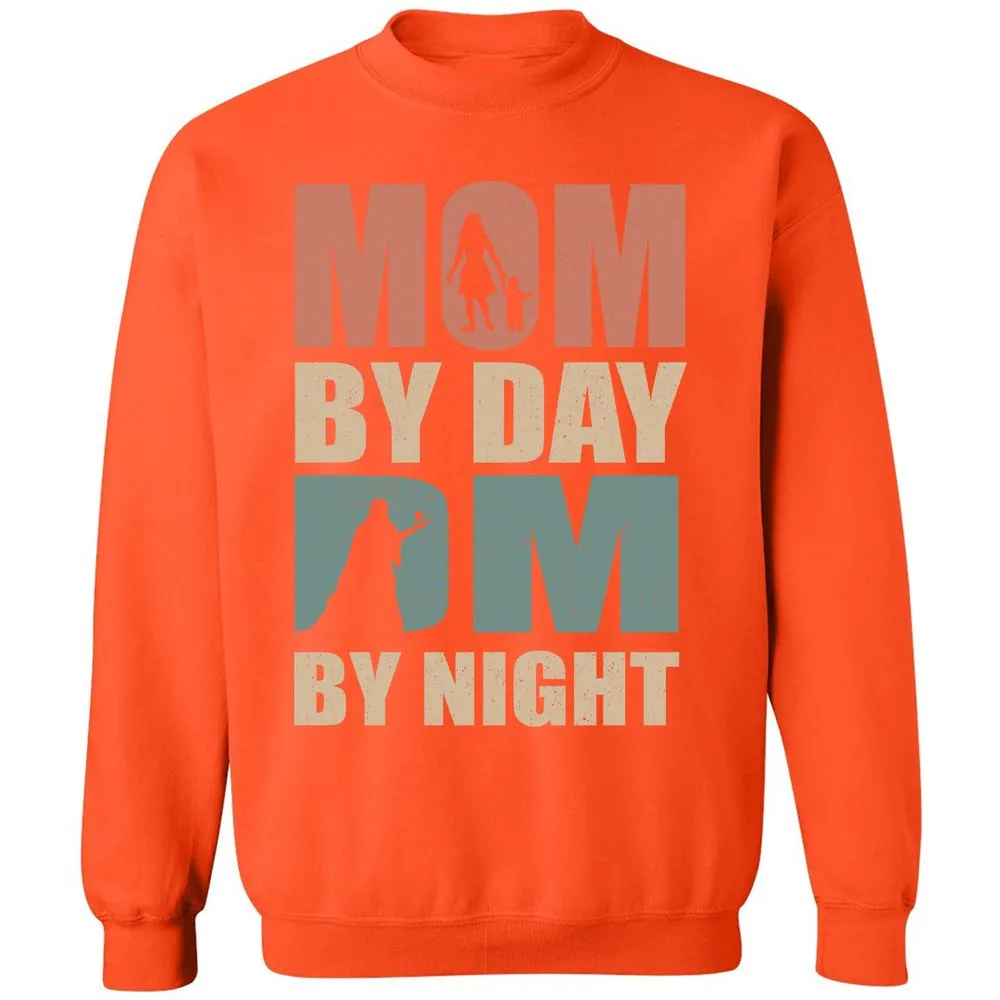 Mom By Day DM By Night Classic Unisex Sweatshirt - Orange - 10