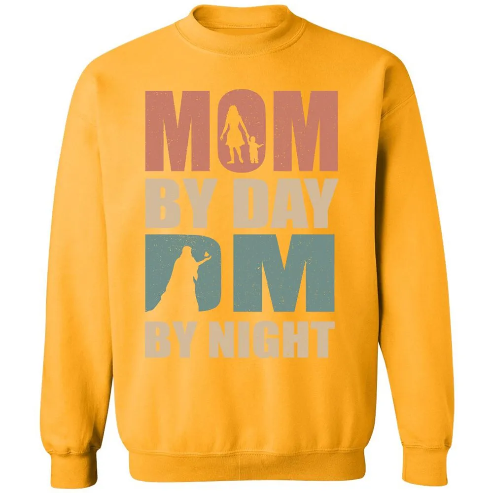 Mom By Day DM By Night Classic Unisex Sweatshirt - Gold - 11