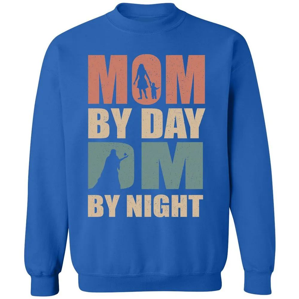 Mom By Day DM By Night Classic Unisex Sweatshirt - Royal - 9