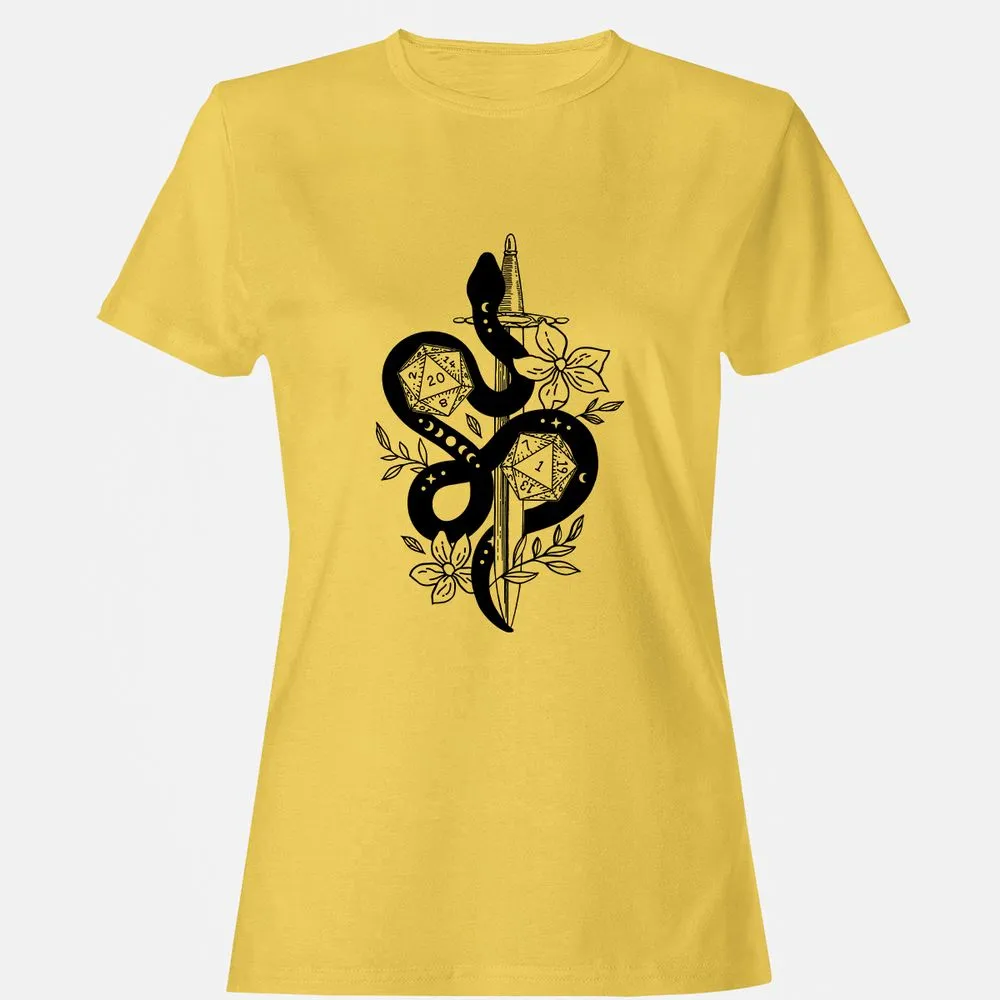 D20 Snake and Sword Women's T-Shirt - Daisy - 4
