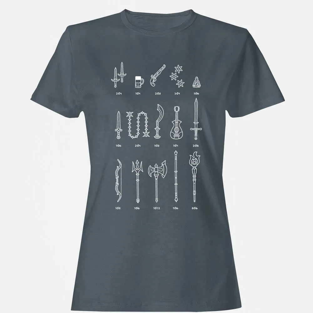 Damage Dealer RPG Women's T-Shirt - Charcoal - 3