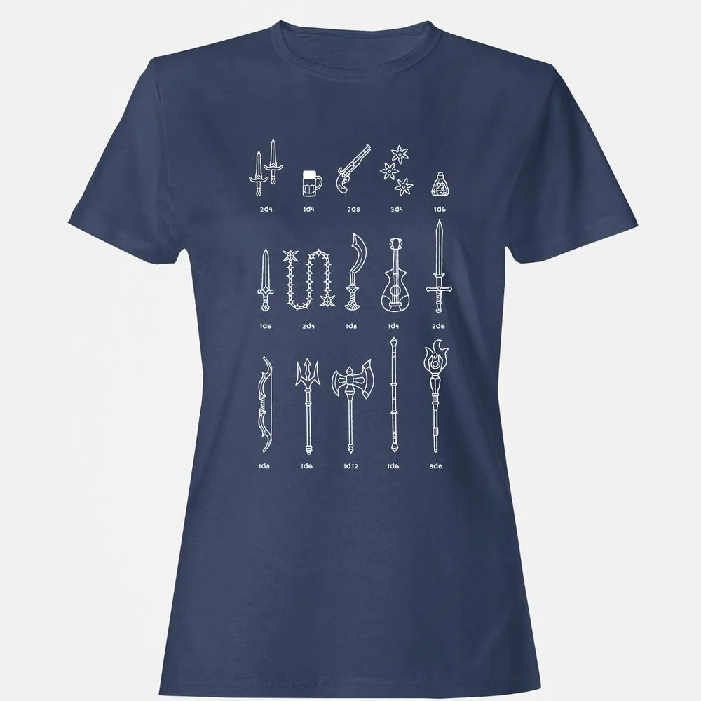 Damage Dealer RPG Women's T-Shirt - Navy - 10