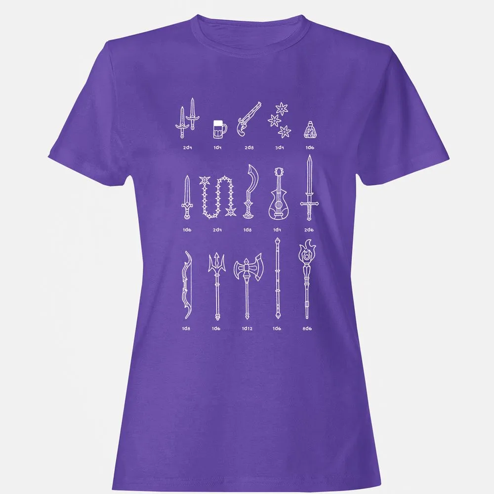 Damage Dealer RPG Women's T-Shirt - Purple - 12