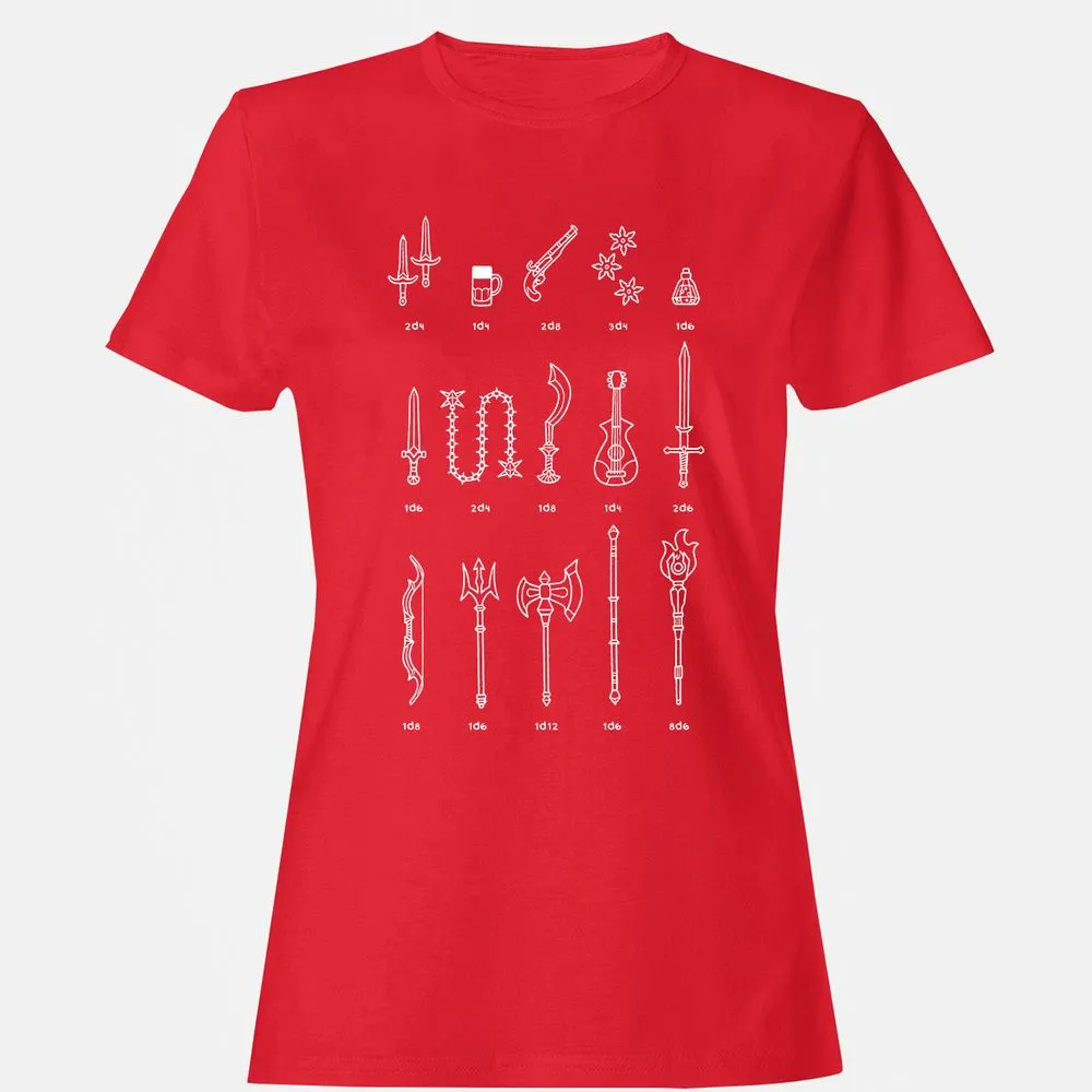 Damage Dealer RPG Women's T-Shirt - Red - 13