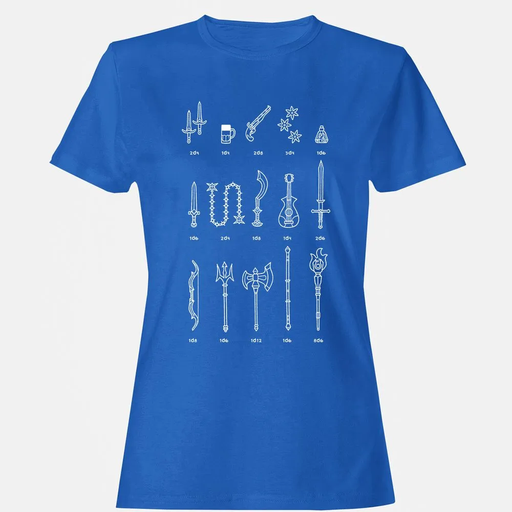 Damage Dealer RPG Women's T-Shirt - Royal - 14