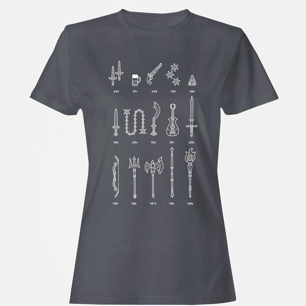 Damage Dealer RPG Women's T-Shirt - Dark Heather - 5