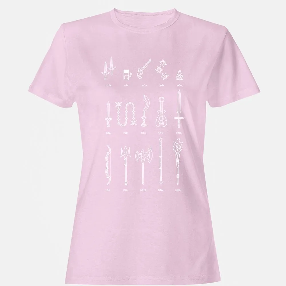 Damage Dealer RPG Women's T-Shirt - Light Pink - 9