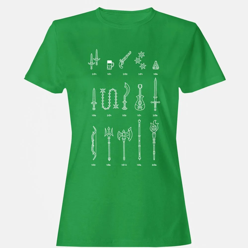 Damage Dealer RPG Women's T-Shirt - Irish Green - 7