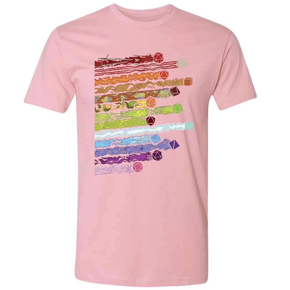 Damage Dices Premium Unisex T-Shirt - Light Pink - 3