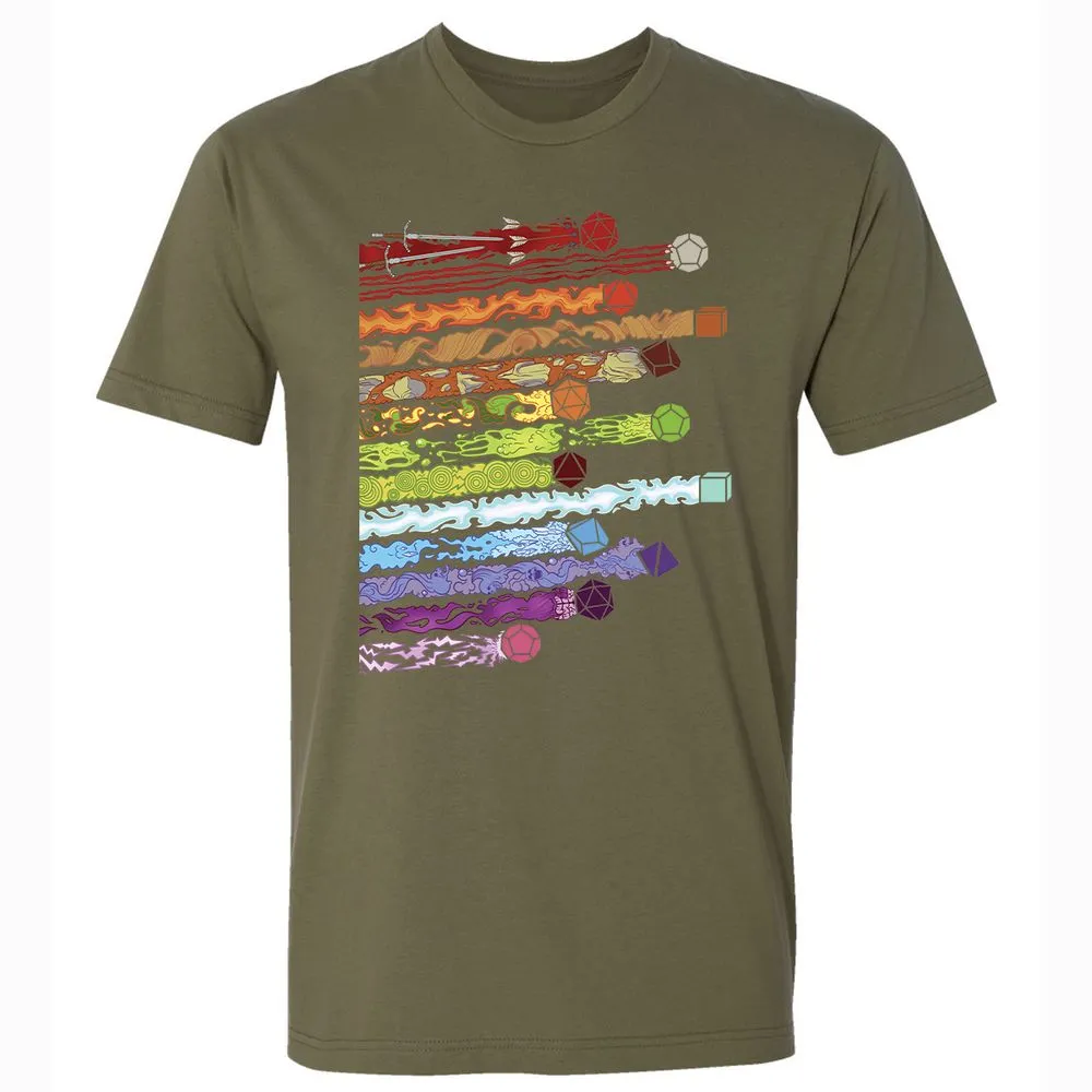 Damage Dices Premium Unisex T-Shirt - Military Green - 5