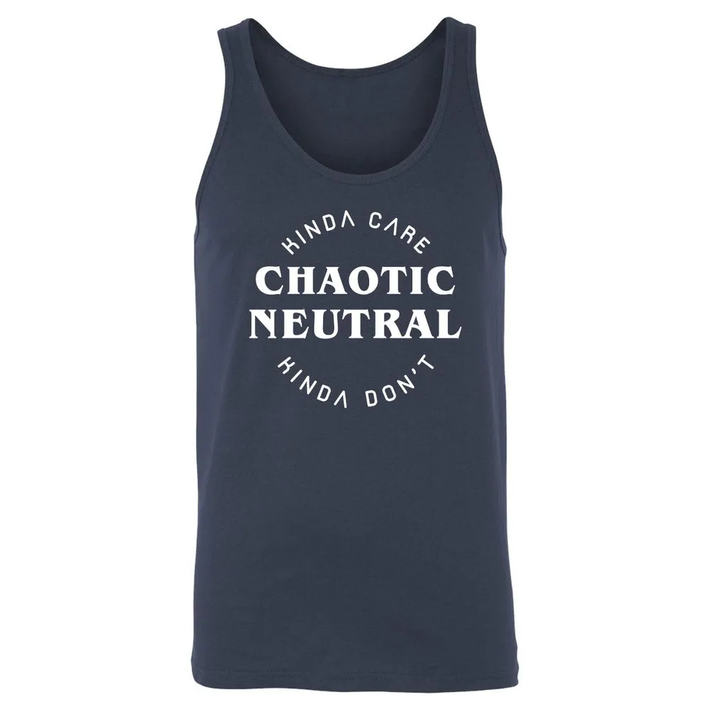 Chaotic Neutral Unisex Jersey Tank - Navy - 2