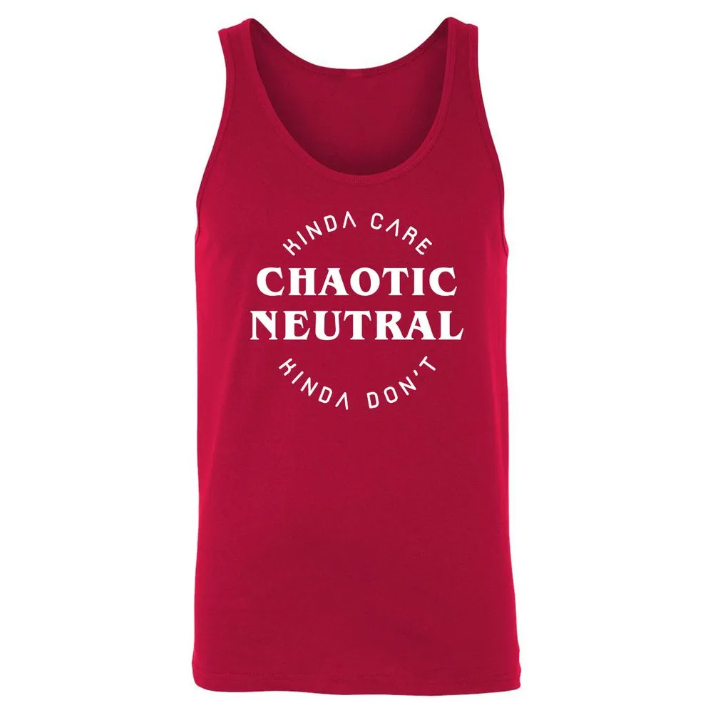 Chaotic Neutral Unisex Jersey Tank - Red - 11