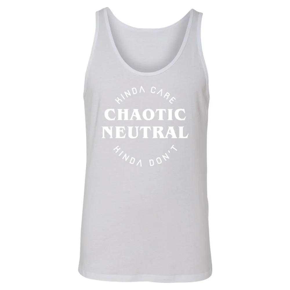 Chaotic Neutral Unisex Jersey Tank - White - 14