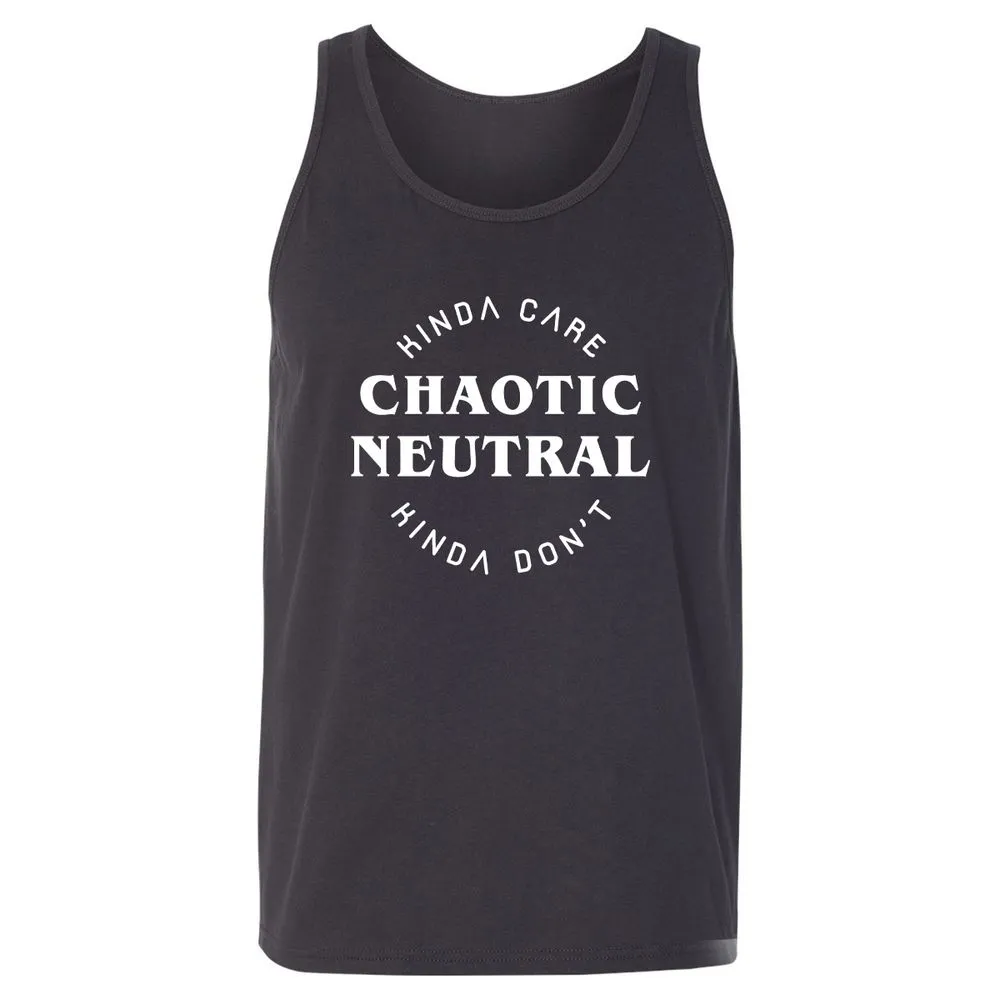 Chaotic Neutral Unisex Jersey Tank - Dark Grey - 7