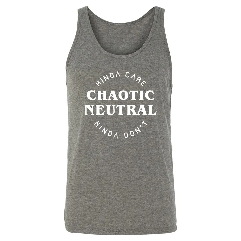 Chaotic Neutral Unisex Jersey Tank - Grey Triblend - 8