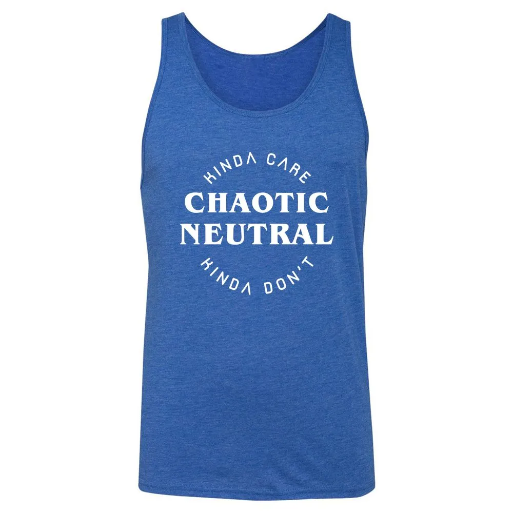 Chaotic Neutral Unisex Jersey Tank - True Royal Triblend - 12