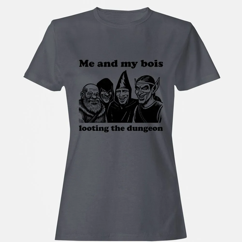 Me and my bois looting the dungeon Women's T-Shirt - Dark Heather - 5