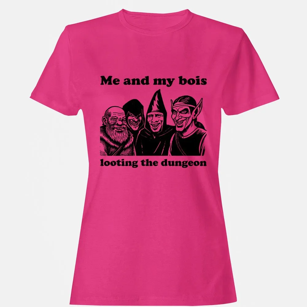 Me and my bois looting the dungeon Women's T-Shirt - Heliconia - 6