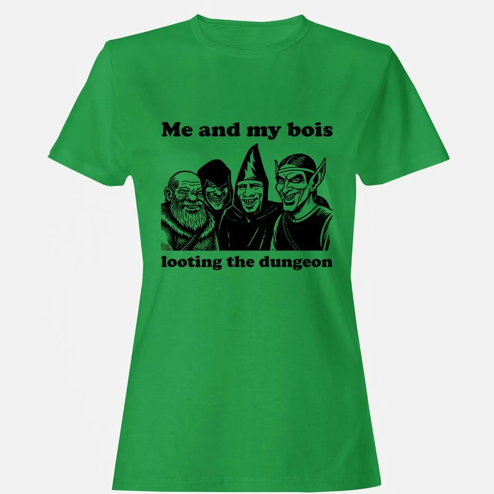 Me and my bois looting the dungeon Women's T-Shirt - Irish Green - 7