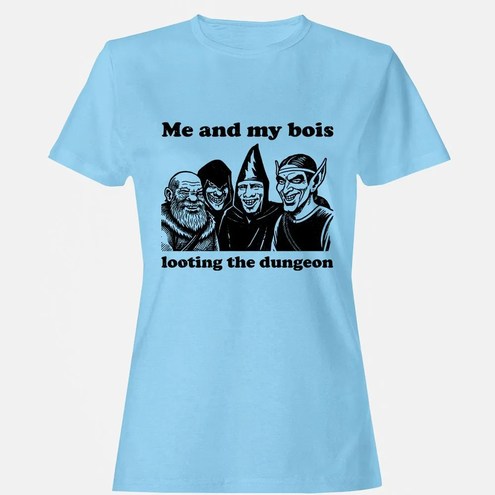 Me and my bois looting the dungeon Women's T-Shirt - Light Blue - 8