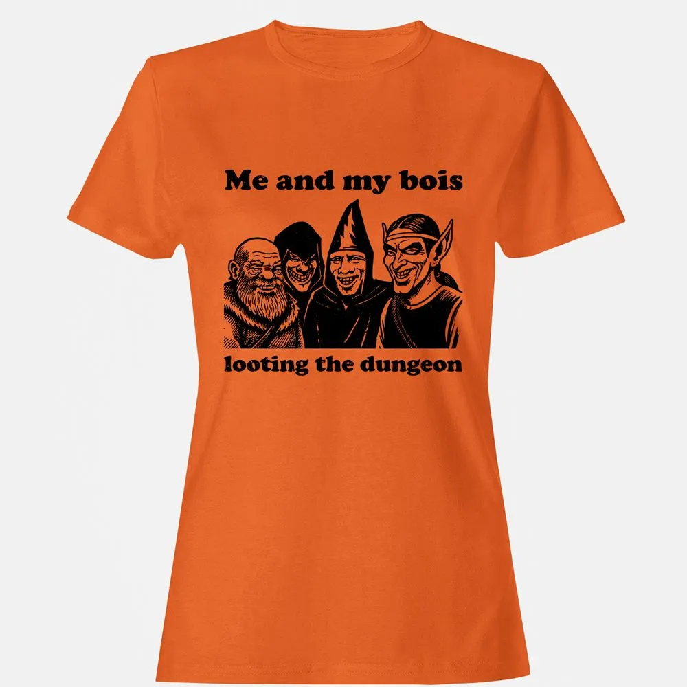 Me and my bois looting the dungeon Women's T-Shirt - Orange - 11