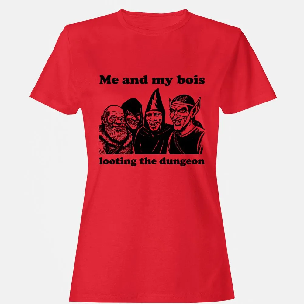 Me and my bois looting the dungeon Women's T-Shirt - Red - 13
