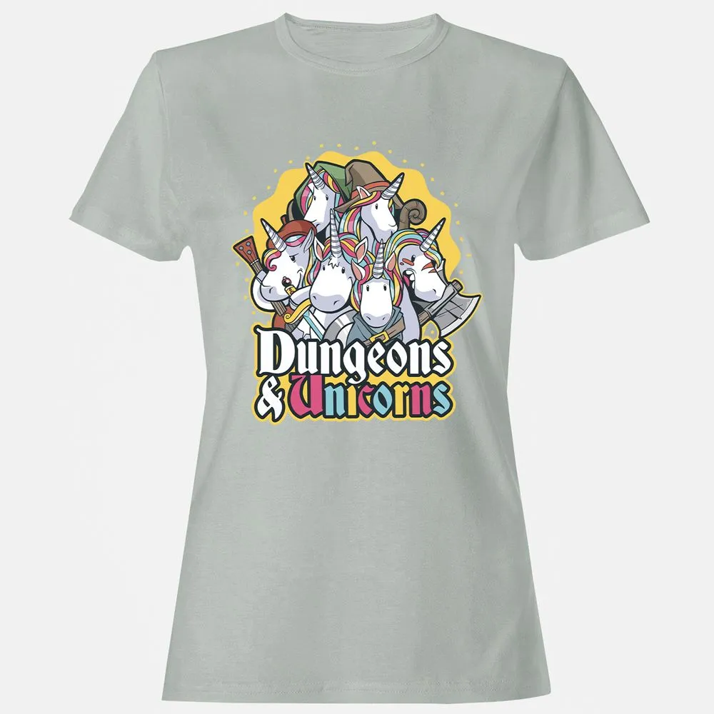 Dungeons And Unicorns Women's T-Shirt - Ash - 2