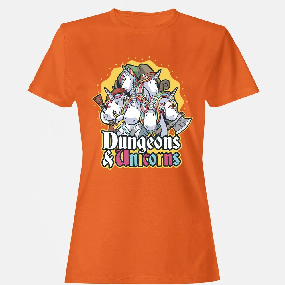 Dungeons And Unicorns Women's T-Shirt - Orange - 11