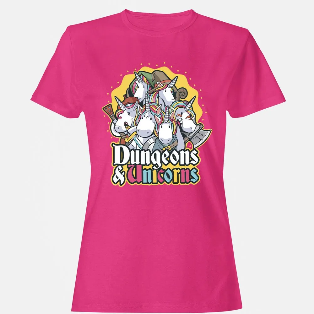 Dungeons And Unicorns Women's T-Shirt - Heliconia - 6