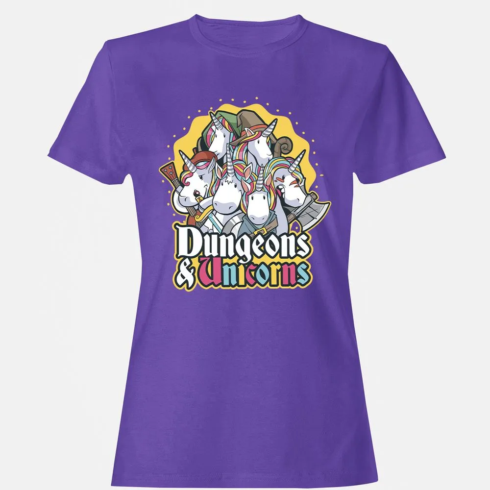 Dungeons And Unicorns Women's T-Shirt - Purple - 12